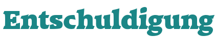 Entschuldigung